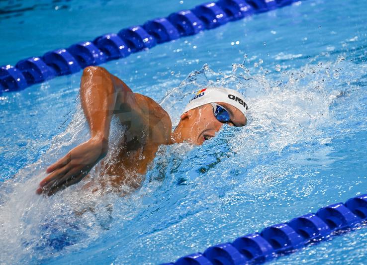 David Popovici, la două sutimi de bronz! foto: Raed Krishan/GSP