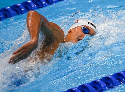 David Popovici la două sutimi de secundă de medalie la Jocurile Olimpice, dar cu nou record național! foto: Raed Krishan/GSP