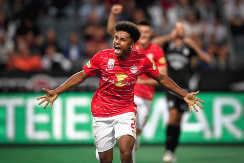 Karim David Adeyemi, 19 ani, a pornit în plin sprint noul campionat al Austriei, la Red Bull Salzburg, foto: redbullsalzburg.at