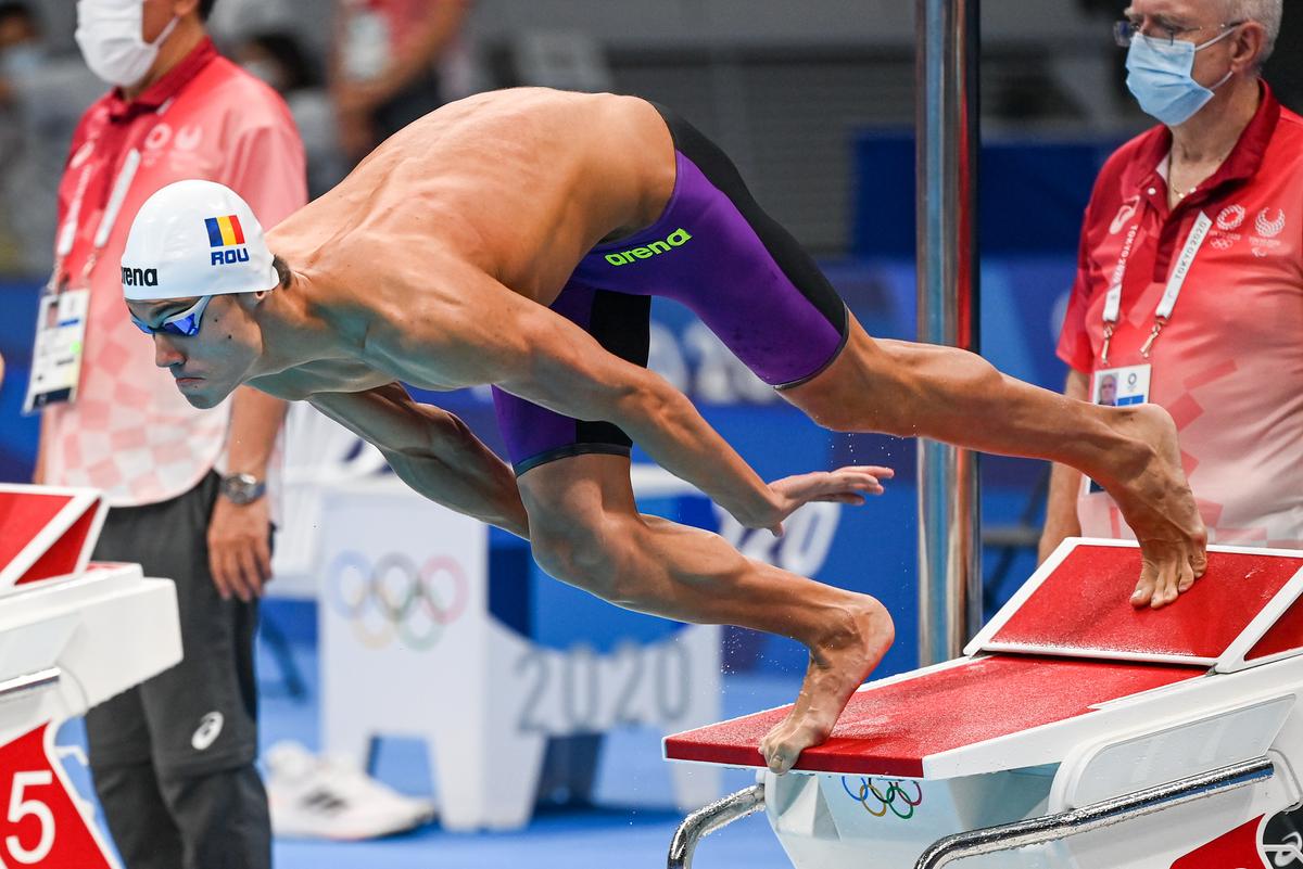 David Popovici, curajos după calificarea în finala olimpică: „Am vrut să-l sperii pe Caeleb Dressel și cred că am reușit”