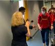 Astăzi, la revenirea în România, Ana Maria Popescu l-a confruntat direct pe Eduard Novak, ministrul Tineretului și Sportului. Un moment tensionat a avut loc și înaintea discursului.