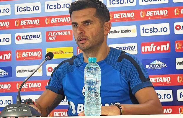 Nicolae Dică, prima conferință de la revenirea la FCSB: „Am aflat cu 15 minute înainte de antrenament că Tănase nu participă”