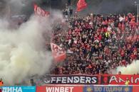 Atmosferă incendiară la CSKA Sofia - Sepsi! Ultrașii bulgari s-au dezlănțuit