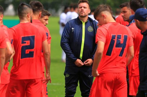 Matei Tănasă (numărul 14) a fost în lotul deplasat de FCSB în Olanda / foto: Ionuț Iordache (GSP)