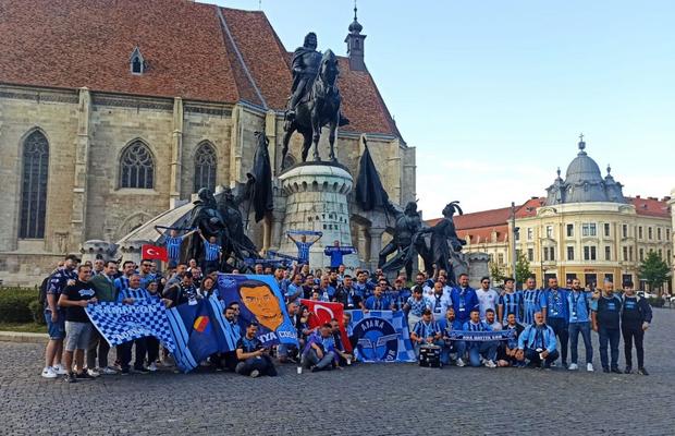 Suporterii turcilor de la Adana Demirspor au luat cu asalt Clujul