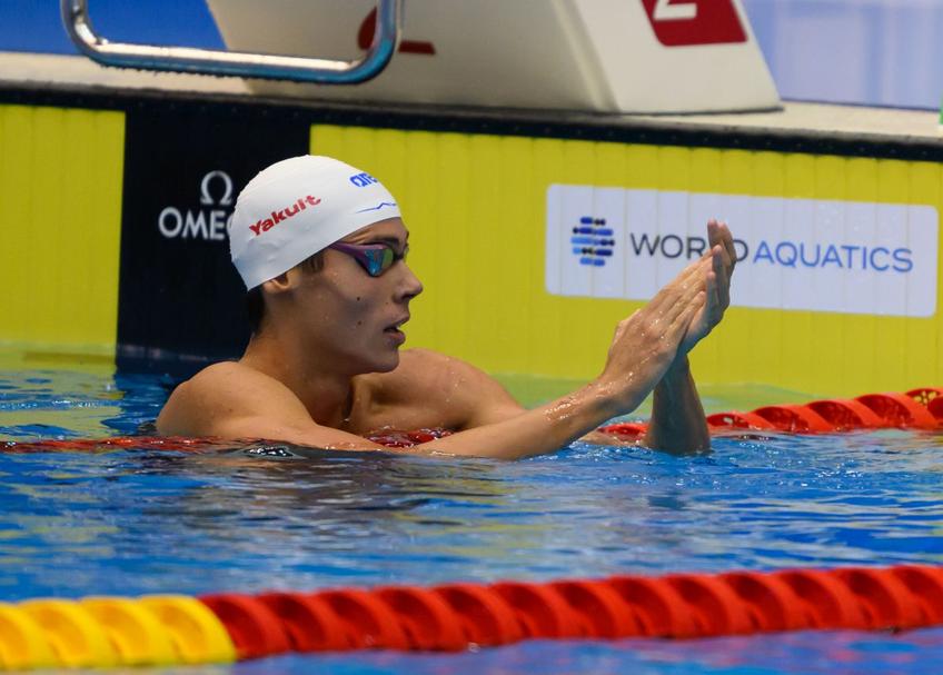 David Popovici, în finala de la 100 m liber (foto: Raed Krishan/GSP)