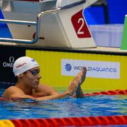 David Popovici, în finala de la 100 m liber (foto: Raed Krishan/GSP)
