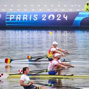 Mihai Chiruță, calificat în „sferturi” la schif simplu JO Paris Foto: Foto: Raed Krishan (Vaires-sur-Marne)