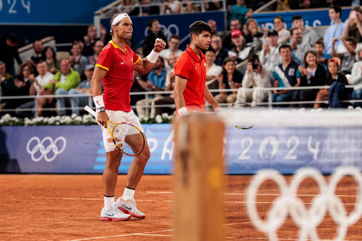 Cât e marketing și cât e potențial de medalie? GSP a asistat la un moment istoric în tenis: Nadal și Alcaraz, debut împreună la Jocurile Olimpice » 5 detalii remarcate la fața locului