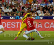 Alexandru Musi a solicitat un penalty în Oțelul - Dinamo. FOTO: captură @Digi Sport