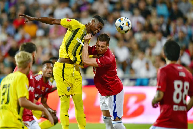 Kennedy Boateng, în Oțelul Galați - Dinamo // foto: Cristi Preda (GSP)