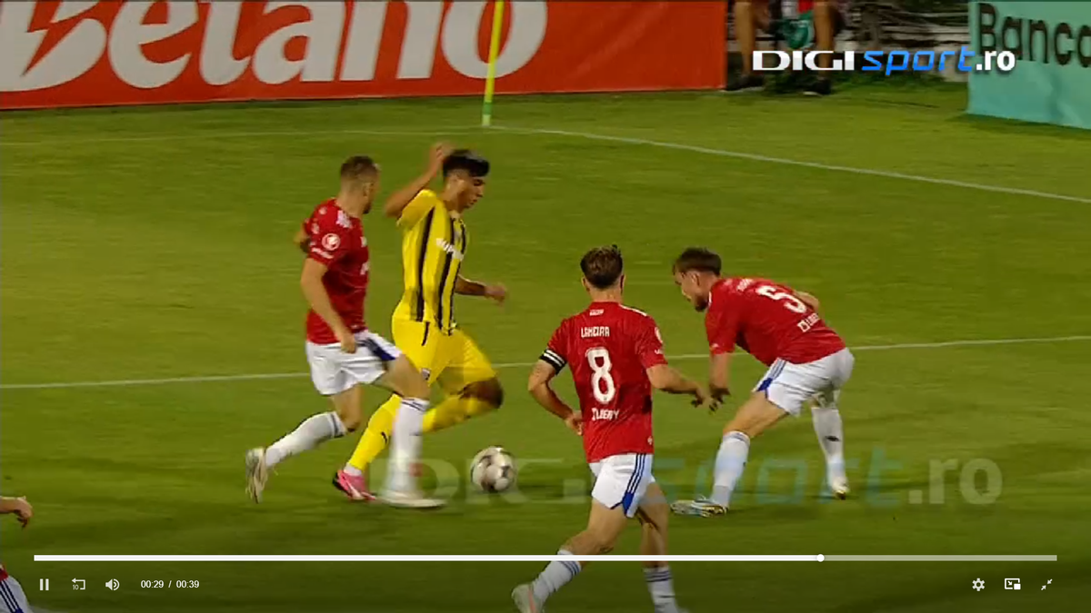 Penalty refuzat lui Dinamo la Galați! Verdict fără echivoc al specialistului în arbitraj