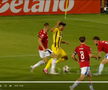 Alexandru Musi a solicitat un penalty în Oțelul - Dinamo. FOTO: captură @Digi Sport