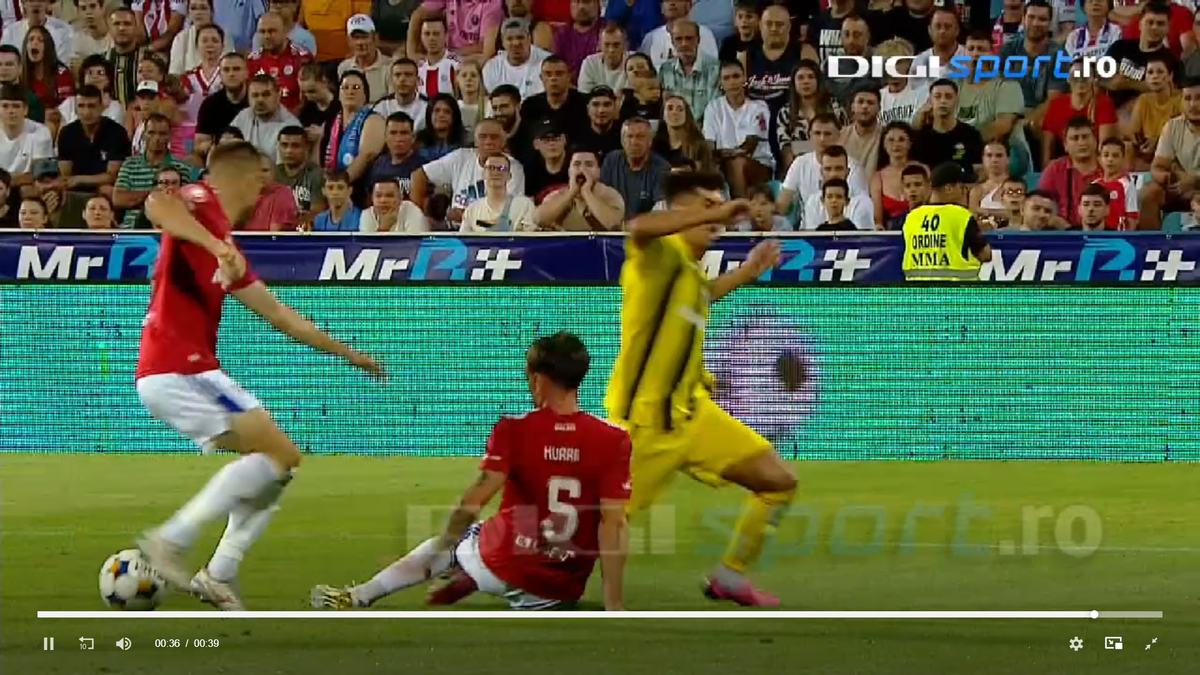Penalty refuzat lui Dinamo la Galați! Verdict fără echivoc al specialistului în arbitraj