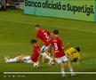 Alexandru Musi a solicitat un penalty în Oțelul - Dinamo. FOTO: captură @Digi Sport