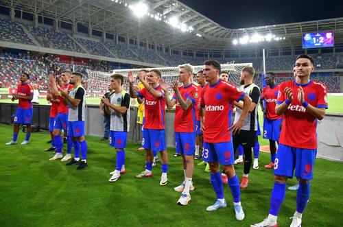Jucătorii de la FCSB, după eșecul cu Farul/ foto: Cristi Preda (GSP)