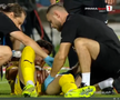 Andrei Mărginean s-a accidentat în Oțelul - Dinamo. FOTO: captură Prima Sport