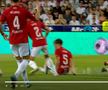 Alexandru Musi a solicitat un penalty în Oțelul - Dinamo. FOTO: captură @Digi Sport