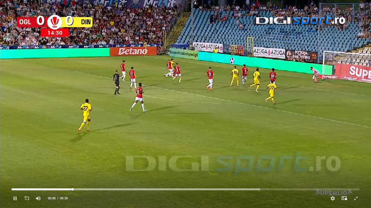 Penalty refuzat lui Dinamo la Galați! Verdict fără echivoc al specialistului în arbitraj