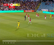 Alexandru Musi a solicitat un penalty în Oțelul - Dinamo. FOTO: captură @Digi Sport