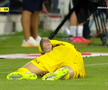 Andrei Mărginean s-a accidentat în Oțelul - Dinamo. FOTO: captură Prima Sport