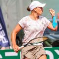 Ruxandra Bertea sărbătorind un punct câștigat Foto: Instagram