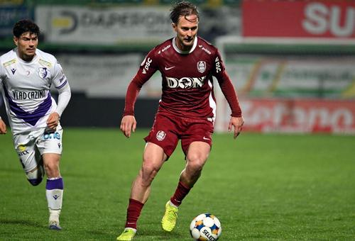 Jakov Blagaic (stânga) și Damjan Djokovic (dreapta), în FC Argeș - CFR Cluj / Foto: Imago