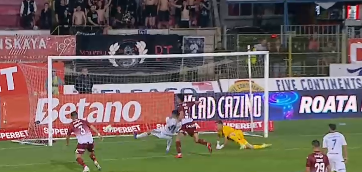 Haos total în FC Botoșani - Rapid // Captură Digi Sport 1