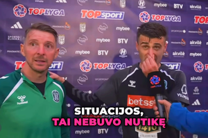 Golgheterul lui Zalgiris l-a chemat pe Liviu Antal în fața camerei TV: „Vreau să spun ceva despre el, n-am mai văzut o asemenea situație”