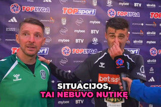 Golgheterul lui Zalgiris l-a chemat pe Liviu Antal în fața camerei TV: „Vreau să spun ceva despre el, n-am mai văzut o asemenea situație”