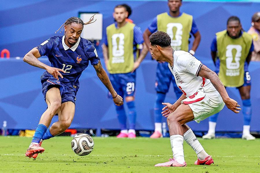 Bradley Barcola, în acțiune la Campionatul Mondial // foto: Imago Images Acord între Liverpool și Bradley Barcola » PSG face un discount de 20% pentru transferul extremei franceze!