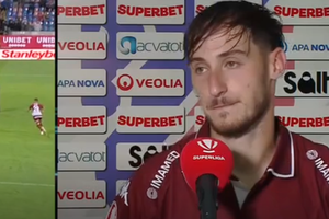 Grameni a rupt tăcerea după faza controversată din Botoșani - Rapid: „Mai bine îl lăsam pe el să dea în minge”
