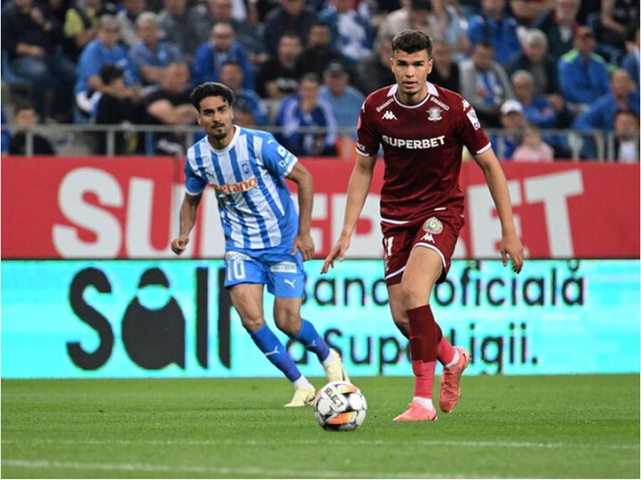 Cristi Ignat, dreapta (700.000 € cotă pe Transfermarkt), a fost ultima oară împrumutat la Petrolul. Pentru Rapid, unde a evoluat și în perioada junioratului, a bifat 37 de meciuri Tocmai a confirmat despărțirea iminentă de Rapid!
