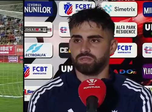 Sebastian Mailat, după Botoșani - Rapid 1-1 // Captură foto: Digi Sport 1