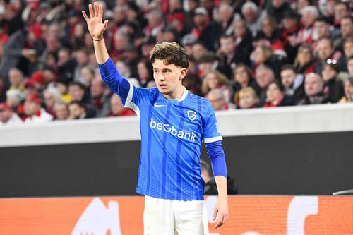Konstantinos Karetsas are 10 selecții și 3 goluri la naționala Greciei, după ce a jucat pentru reprezentativele de Belgiei de la U15 la U21 / Foto: Imago