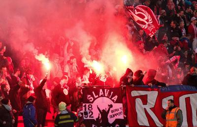 SLAVIA PRAGA - CFR CLUJ // Ultrașii cehi de la „Nord" vor să facă un show pirotehnic nemaivăzut » „Dau foc” stadionului!