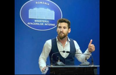 În plin scandal cu interlopii, MAI face glume cu Messi pe facebook