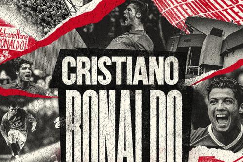 Ronaldo a semnat cu United / Sursă foto: Twitter Manchester United