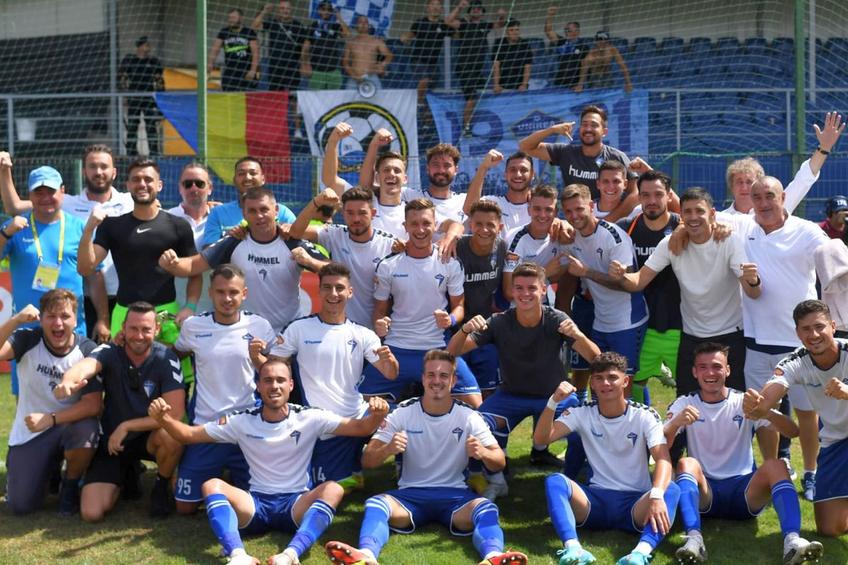 Unirea Dej și bucuria de nedescris de după meciul cu Dinamo / FOTO: Raed Krishan