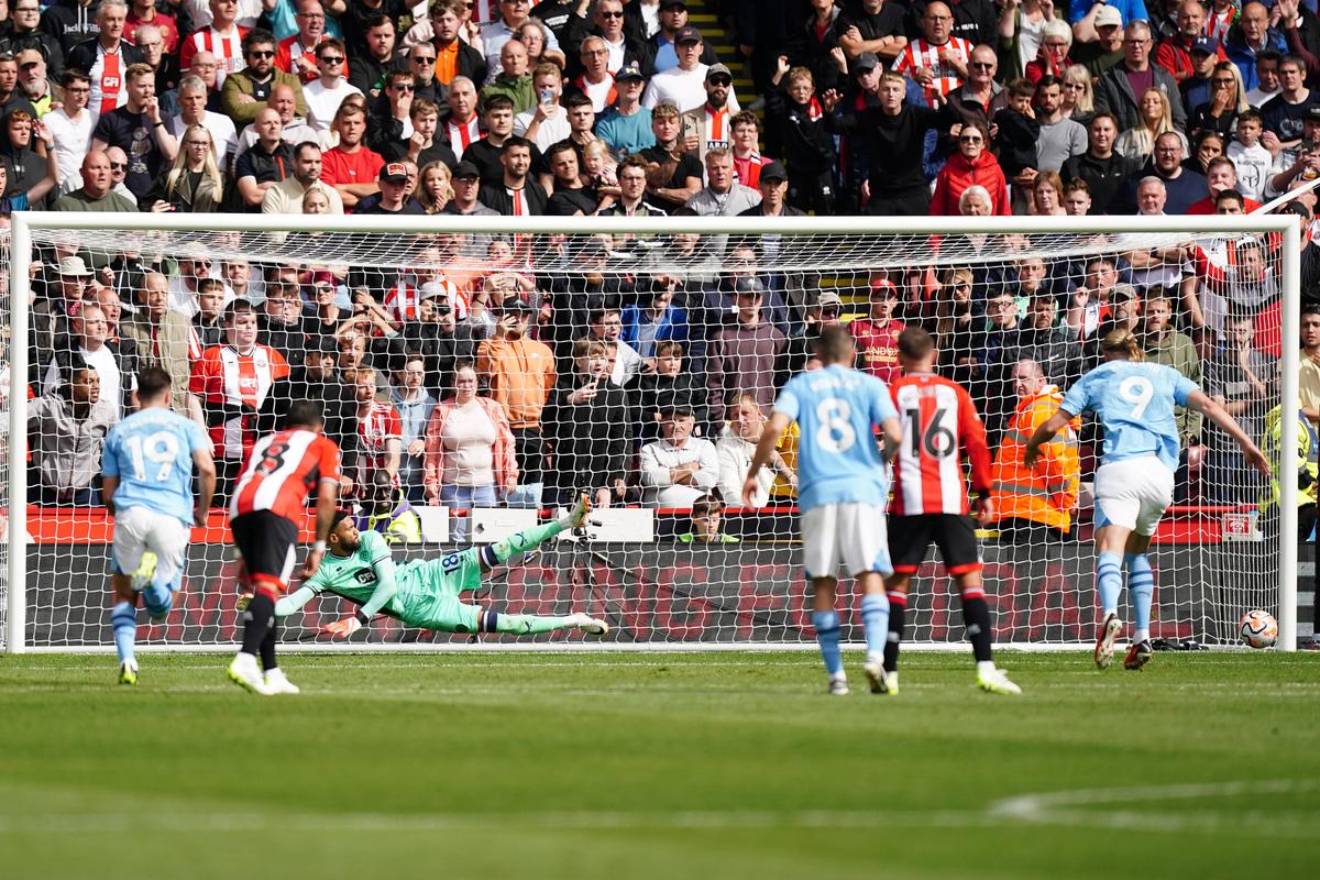 Final nebun de meci la Sheffield! Rodri i-a adus victoria lui City cu o execuție fabuloasă + Haaland, gol și penalty ratat