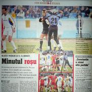Paginile din Gazeta Sporturilor, după momentul violent în care Prunea l-a lovit cu pumul pe Claudiu Răducanu