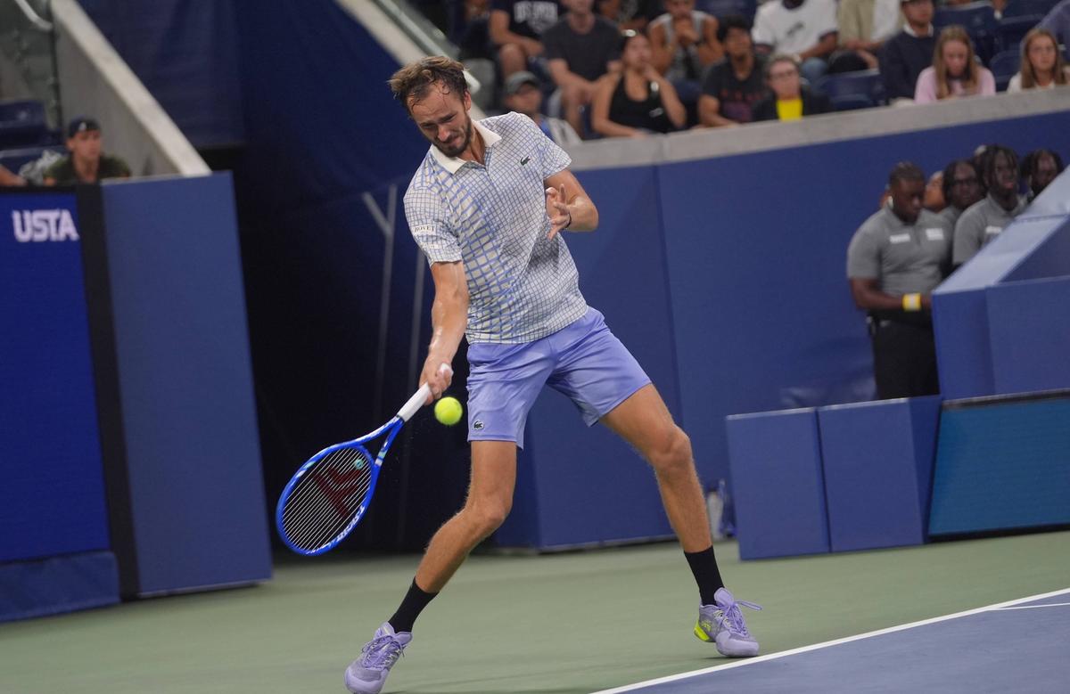 Daniil Medvedev, imagini din partida cu Benjamin Bonzi