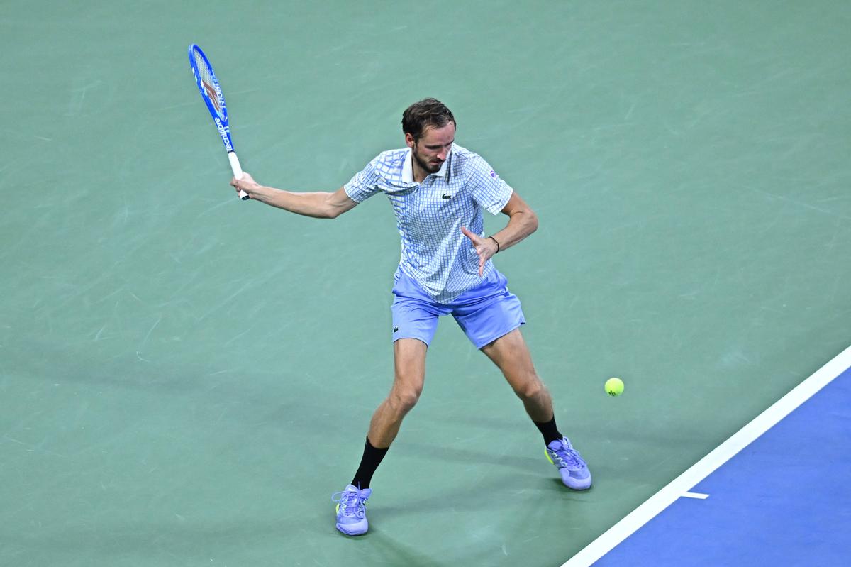 Daniil Medvedev, imagini din partida cu Benjamin Bonzi