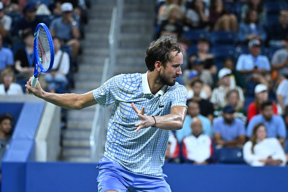 Daniil Medvedev, imagini din partida cu Benjamin Bonzi