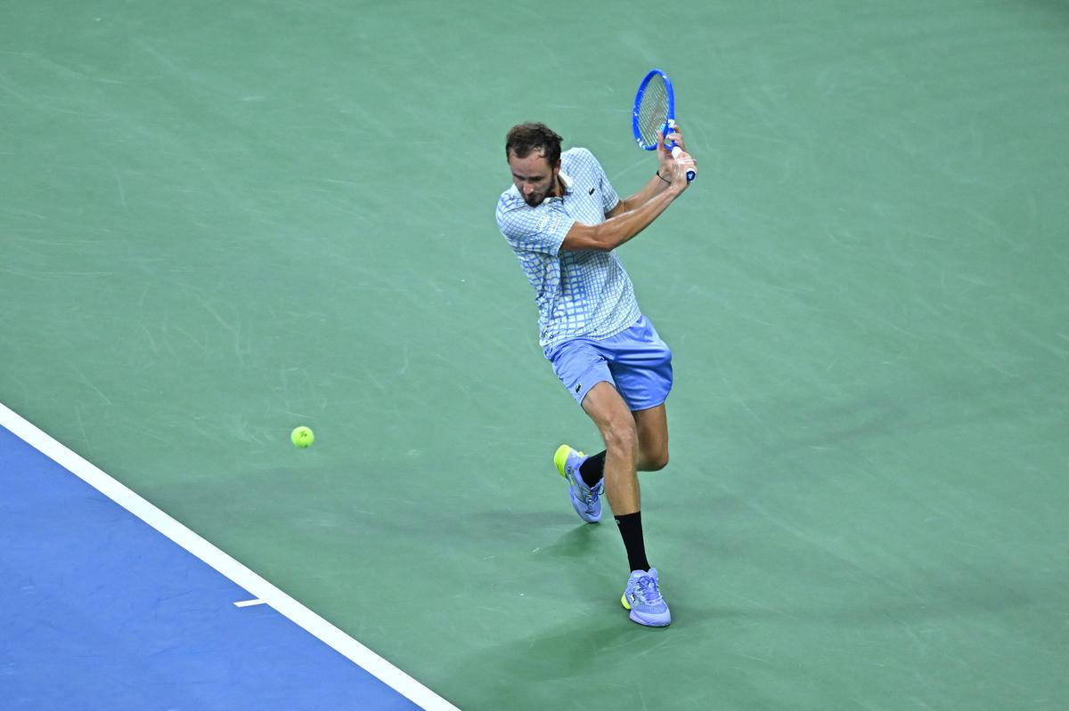 Daniil Medvedev, imagini din partida cu Benjamin Bonzi
