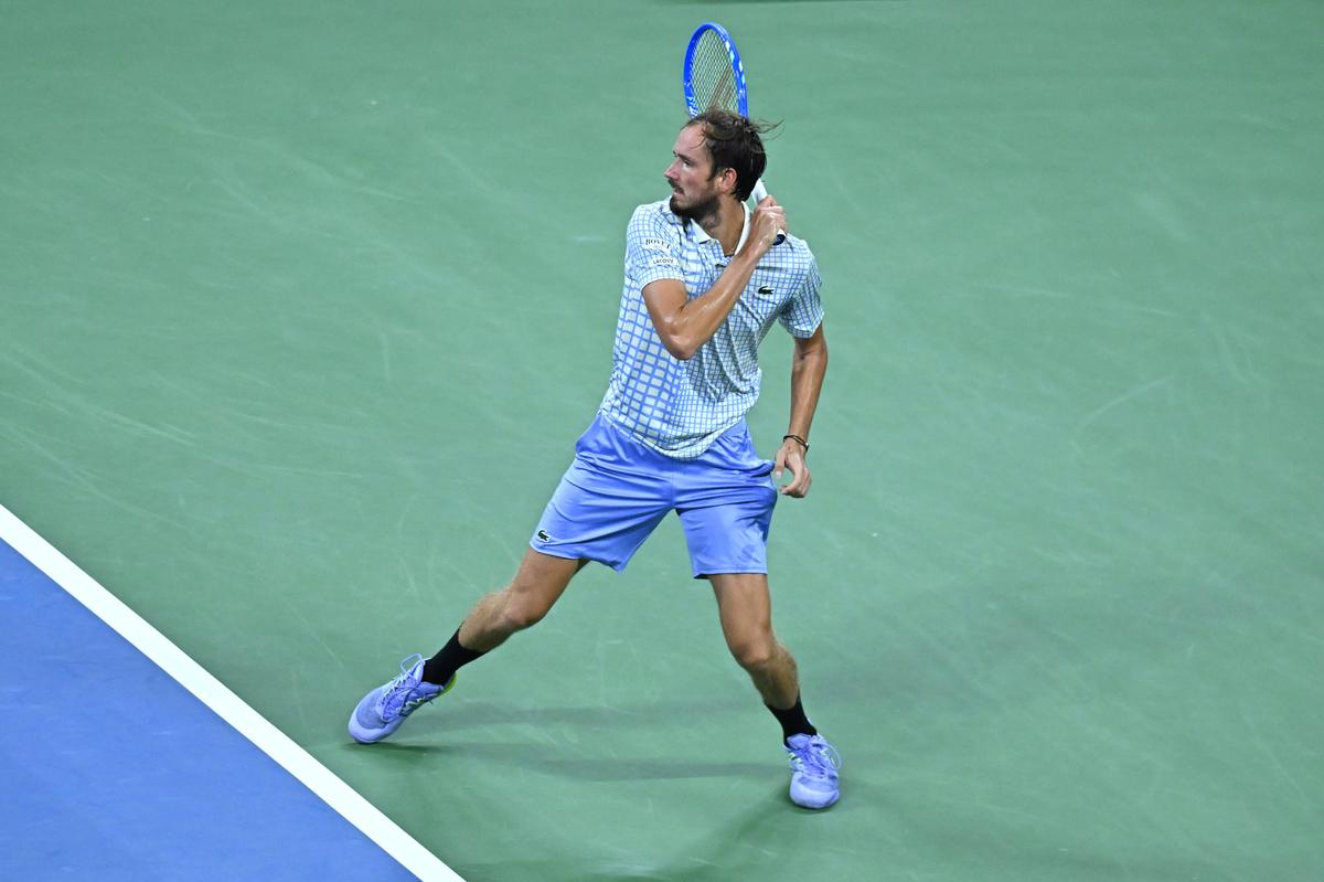 Daniil Medvedev, imagini din partida cu Benjamin Bonzi