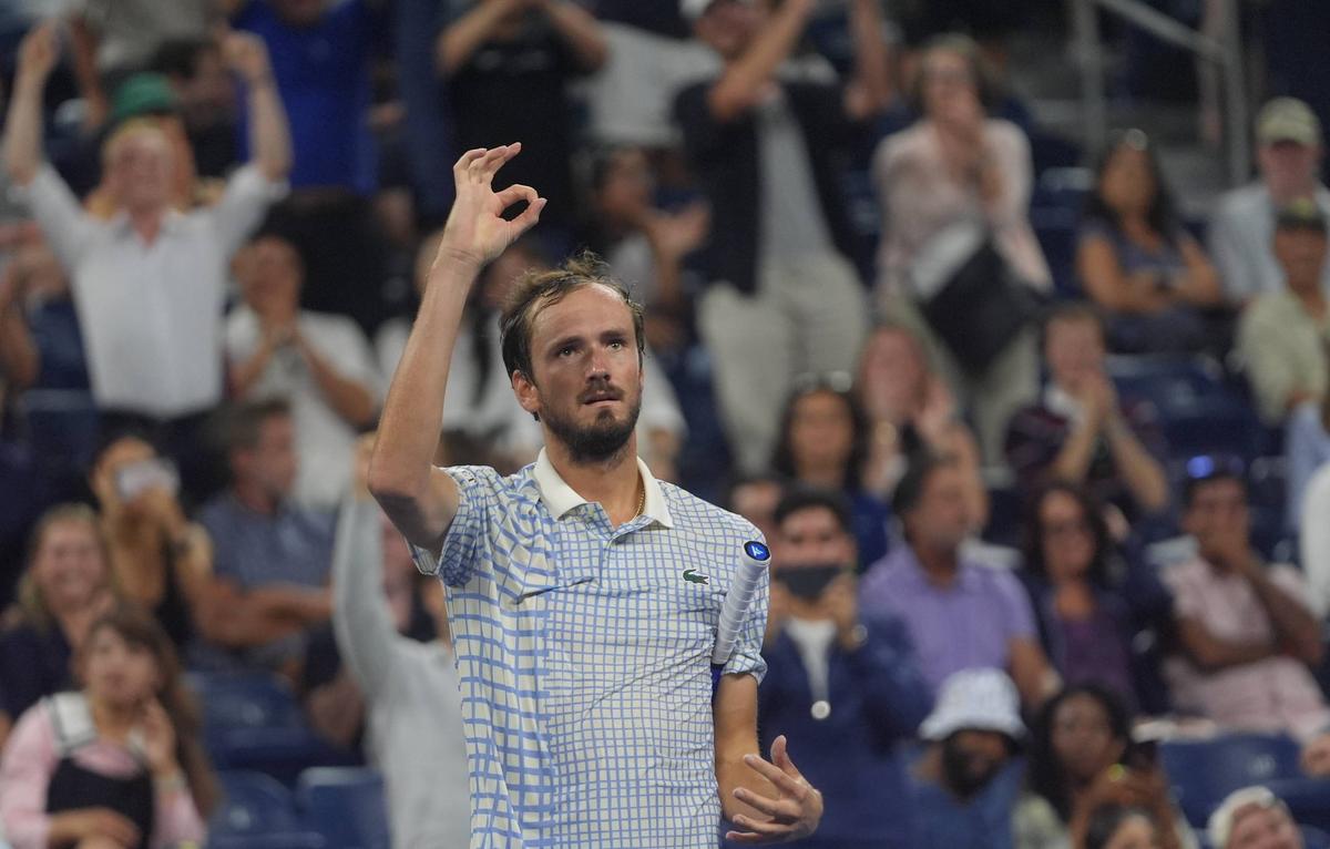 Daniil Medvedev, imagini din partida cu Benjamin Bonzi