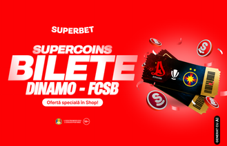 Superbet de trimite la Marele Derby: vezi cum poți câștiga invitații duble la Dinamo - FCSB!