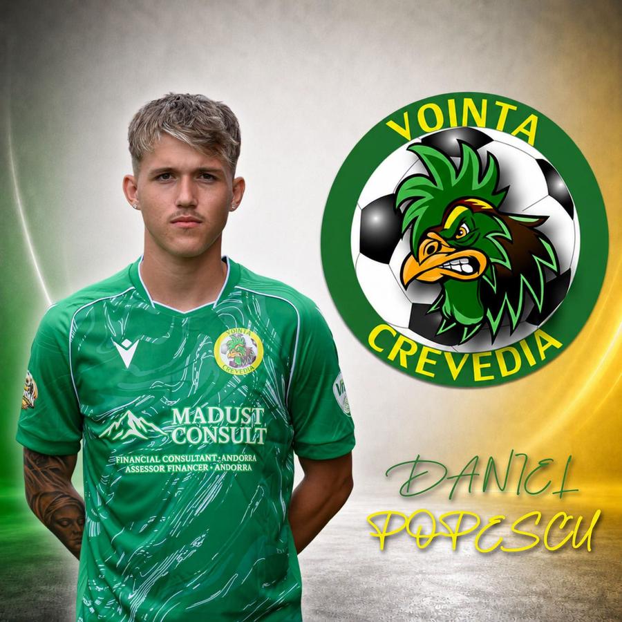 Dani Popescu este noul jucător al echipei Voința Crevedia // foto: facebook @Voința Crevedia Fratele lui Tavi Popescu a fost prezentat la noua echipă: „Este pregătit să lupte”