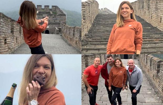 FOTO Simona Halep și-a sărbătorit ziua de naștere pe Marele Zid Chinezesc + Mesaj pentru Darren Cahill